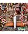 CSFIF Handmade Skinner Knife AUS-10 Steel Walnut Wood