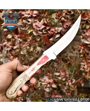 Handmade Skinner Knife 440C Steel Hard Wood