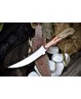 Handmade Skinner Knife 440C Steel Hard Wood