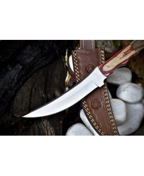 Handmade Skinner Knife 440C Steel Hard Wood