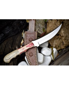 Handmade Skinner Knife 440C Steel Hard Wood