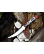 CSFIF Custom Forged Skinner Knife | 440C Steel, Hardwood Handle