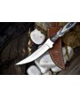 CSFIF Custom Forged Skinner Knife | 440C Steel, Hardwood Handle