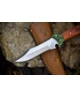 Hand Crafted Skinner Knife - D2 Tool Steel, Hardwood Handle