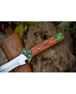 Hand Crafted Skinner Knife - D2 Tool Steel, Hardwood Handle