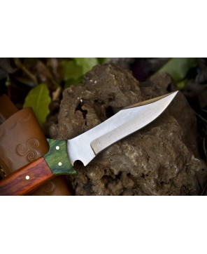 Hand Crafted Skinner Knife - D2 Tool Steel, Hardwood Handle