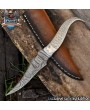 Skinner Knife D2 Tool Steel Damascus Blade | Premium EDC