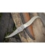 Skinner Knife D2 Tool Steel Damascus Blade | Premium EDC