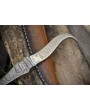 Skinner Knife D2 Tool Steel Damascus Blade | Premium EDC