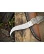 Skinner Knife D2 Tool Steel Damascus Blade | Premium EDC