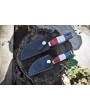 Damascus Skinner Knife Set - Mixed Material Handle, Lot of 2