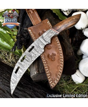 CSFIF Twist Damascus Hunter: Survival, Walnut Handle