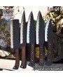 Walnut Chef Knife Set (5) AUS-8 Steel