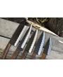 Walnut Chef Knife Set (5) AUS-8 Steel