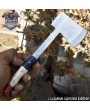 Forged Clever Chopper Axe Knife AUS-10 Steel Bone Wood Outdoor