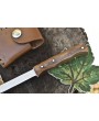 Handmade ATS-34 Steel Clever Chopper Axe Knife Walnut Wood