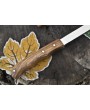 Handmade ATS-34 Steel Clever Chopper Axe Knife Walnut Wood