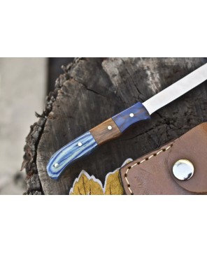 Custom Forged ATS-34 Steel Clever Chopper Axe Knife