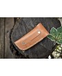 Twist Damascus Folding Knife, Olive Wood Handle