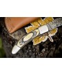 Damascus Folding Knife (Closeout): Handcrafted