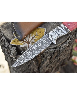 Custom Damascus Knife: Camping, Unique