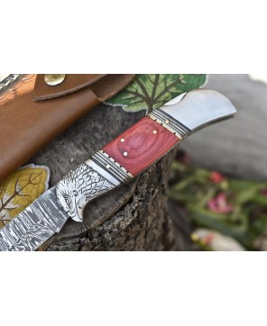 Custom Damascus Knife: Camping, Unique