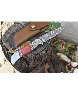 Custom Damascus Knife: Camping, Unique