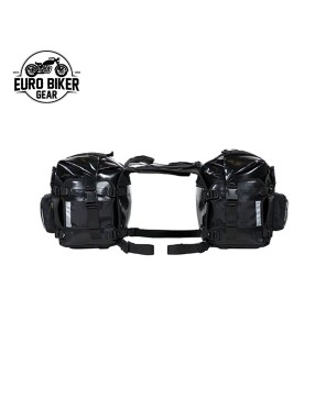 Euro Biker Gear® Motorcycle Waterproof Saddlebag | All-Weather Luggage System