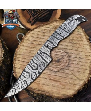 Twist Damascus Blank: Build Your Survival Heirloom