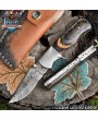 Rare Twist Damascus Hunter: Pocket Knife