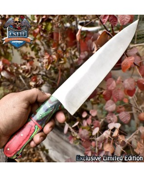 D2 Steel Chef's Knife: Power & Grip