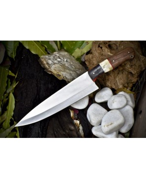 440C Chef Knife: Bone Handle, Razor Sharp