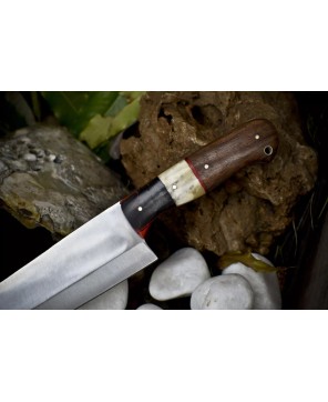 440C Chef Knife: Bone Handle, Razor Sharp