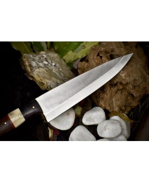 440C Chef Knife: Bone Handle, Razor Sharp