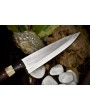 440C Chef Knife: Bone Handle, Razor Sharp