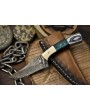 Twist Damascus Skinner Knife | Survival Gear