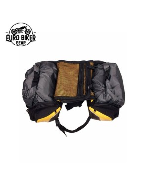 Euro Biker Gear® Motorcycle Boomerang Saddle Bag | Innovative Tear-Drop Design