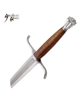 Rugged 50" Mercenary Sword - Blood Groove, Wood Handle