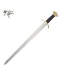 Authentic 36.5" Viking Sword - Carbon Steel, Brass Guard