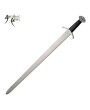 39" Black Viking Lobed Sword - Authentic Design