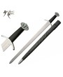 39" Black Viking Lobed Sword - Authentic Design