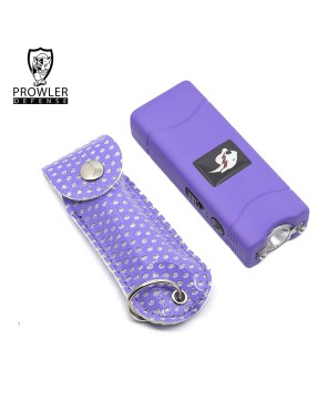 Mini Stun Gun & Pepper Spray Combo for Self Defense - Purple Bling