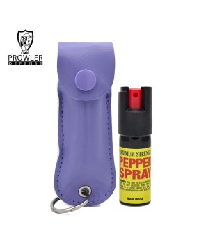 Purple Mini Stun Gun & Pepper Spray Combo for Self Defense