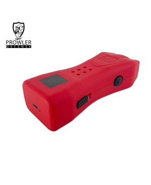 Red Slim Mini Stun Gun + LED Light - Rechargeable