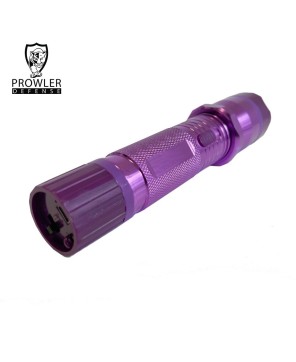 Purple Metal Stun Gun 10 Million Volt Rechargeable Flashlight