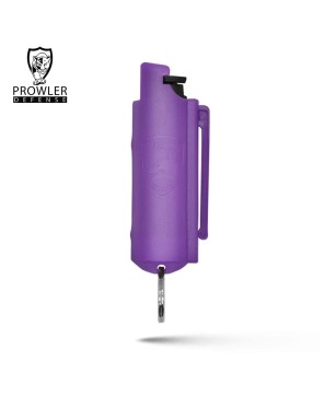 Purple Hard Case Pepper Spray Keychain - Personal Defense