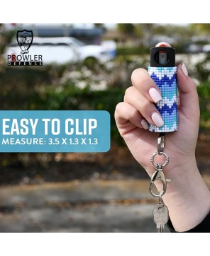 Mosaic Jeweled Pepper Spray Key Ring - Self Defense