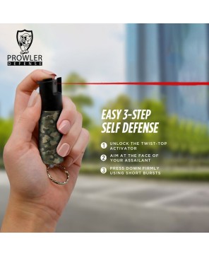 Camo Keychain Mini Pepper Spray - Self Defense