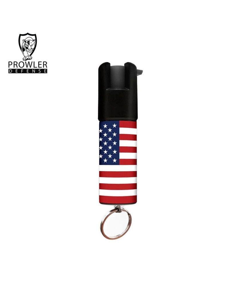 USA Flag Mini Pepper Spray - Self Defense Keychain