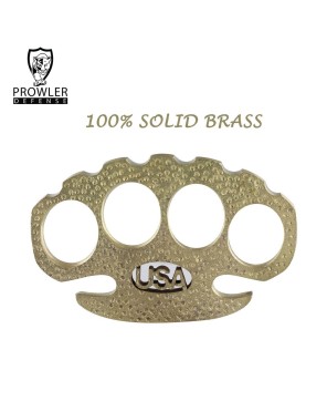 USA Initial Brass Knuckle Paper Weight - Pure Brass Accessory